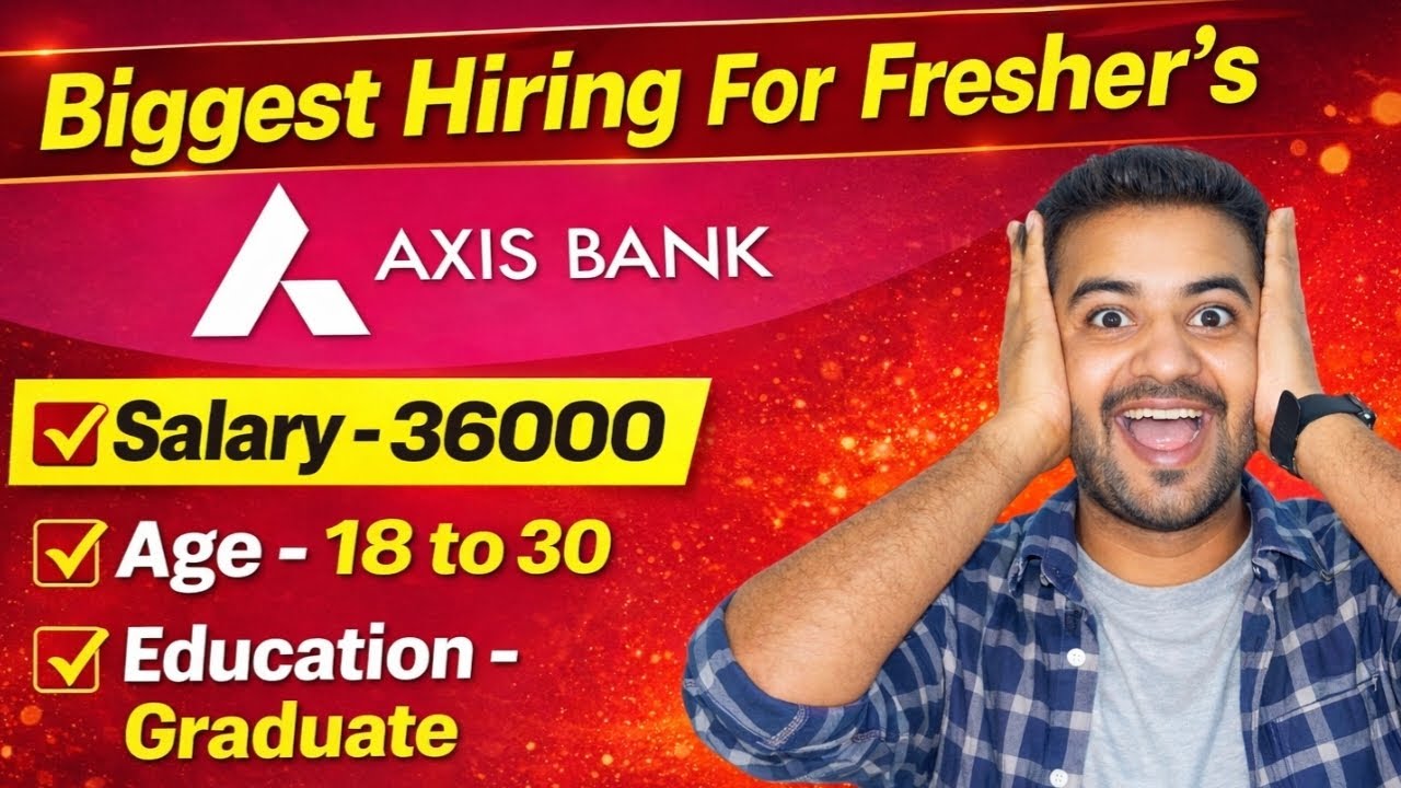 🤗Axis Bank Biggest Hiring For Fresher's Student's #jobs #axisbankjobs #niit #manipaluniversity #job