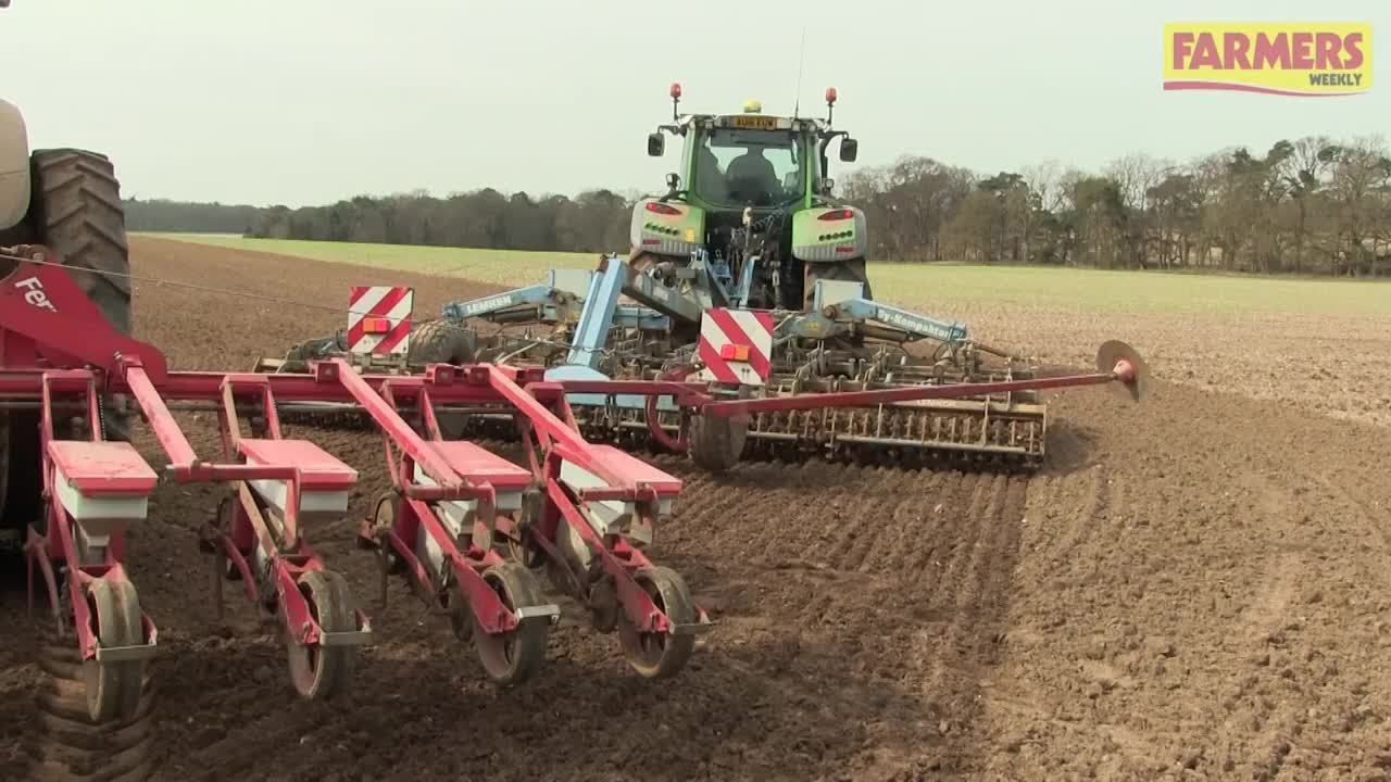 Sugar beet drilling kicks off for 2018 at the Euston Estate in Suffolk