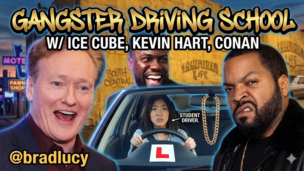 Reaction Video - Ice Cube, Kevin Hart And Conan Help A Student Driver