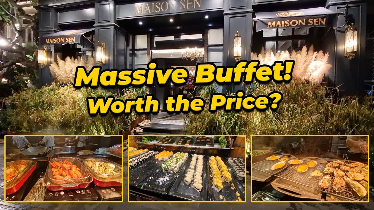 Huge Buffet in Hanoi! Maison Sen – Is It Worth the Price? 🍤🇻🇳