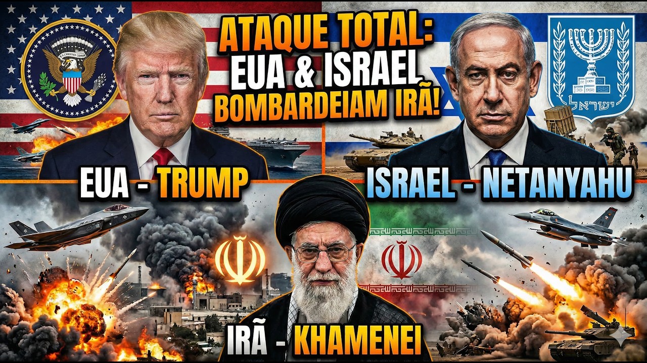 EUA e ISRAEL ATACAM O IRÃ: O Fim da Diplomacia e o Risco de Guerra Total