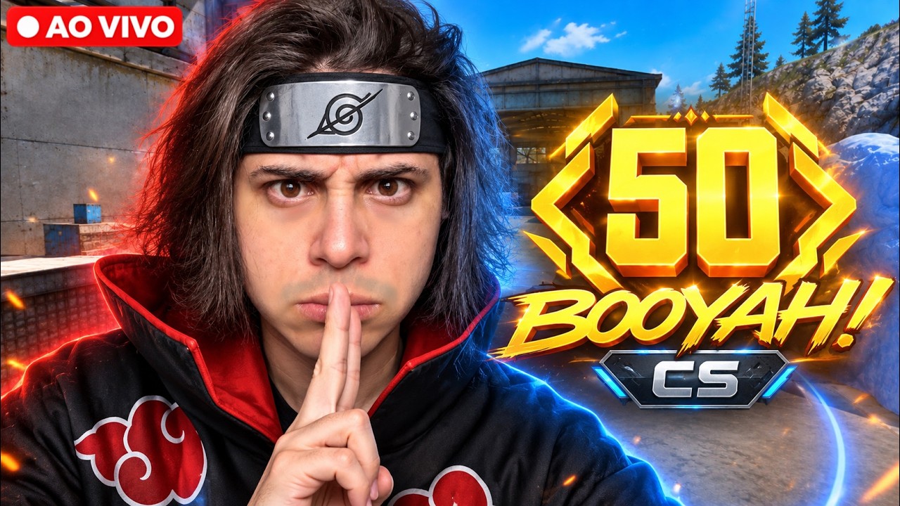 🔴 50 BOOYAHS SEM PERDER NO CS! - TESTE PRA NOT HUMAN - FREE FIRE AO VIVO ❤️