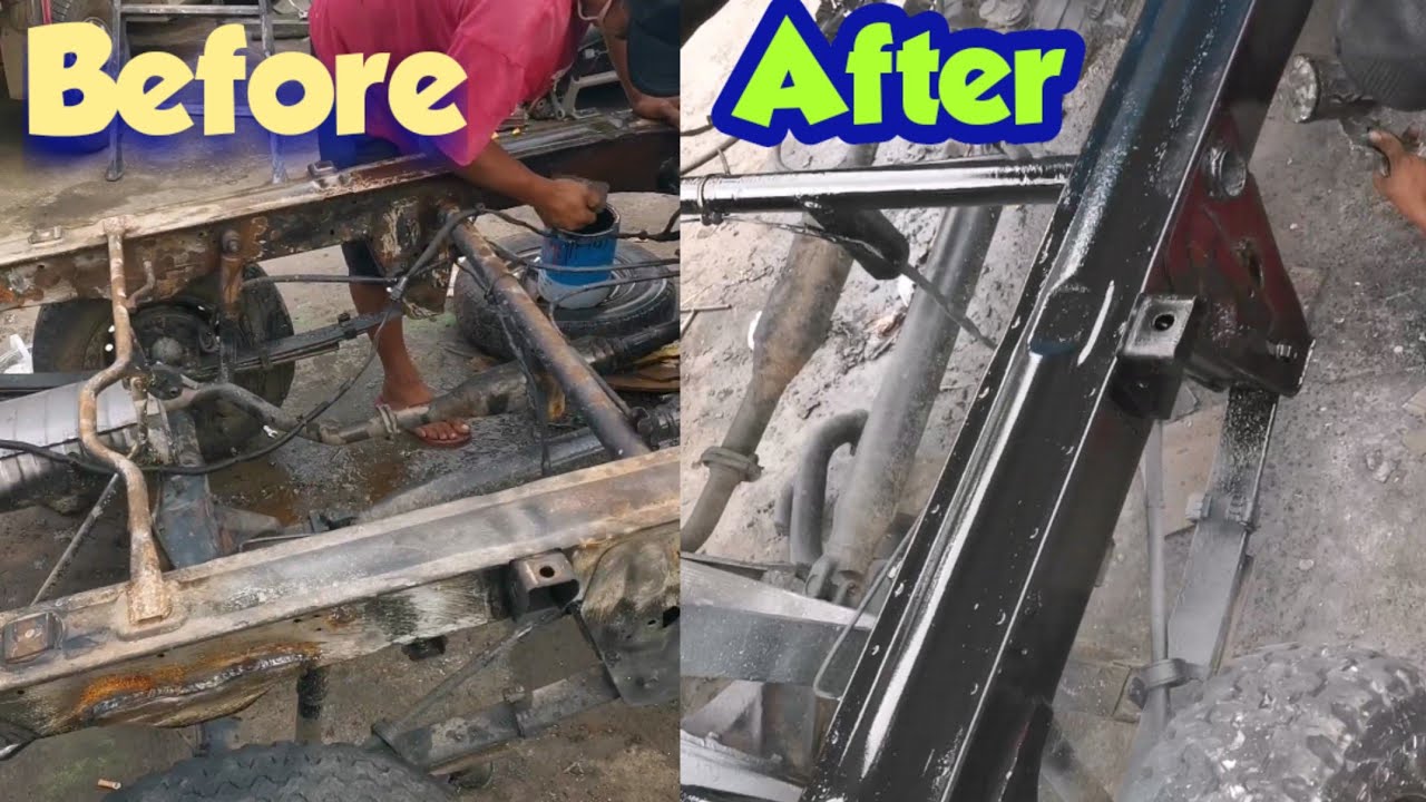Strip and Painting Kei Truck Chassis