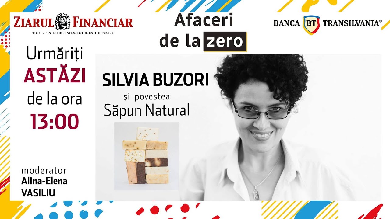 Afaceri de la zero. Silvia Buzori, autoare de romane poliţiste, a creat brandul Săpun Natural