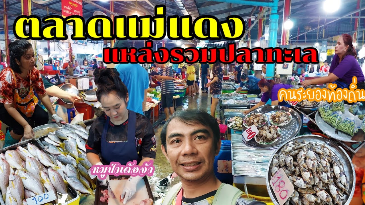 ตลาดสดแม่เเดงระยอง มีปลาแปลกๆและของทะเลมีครบทุกอย่าง  #ปี้หนานบ้านทุ่ง #ตลาดสด