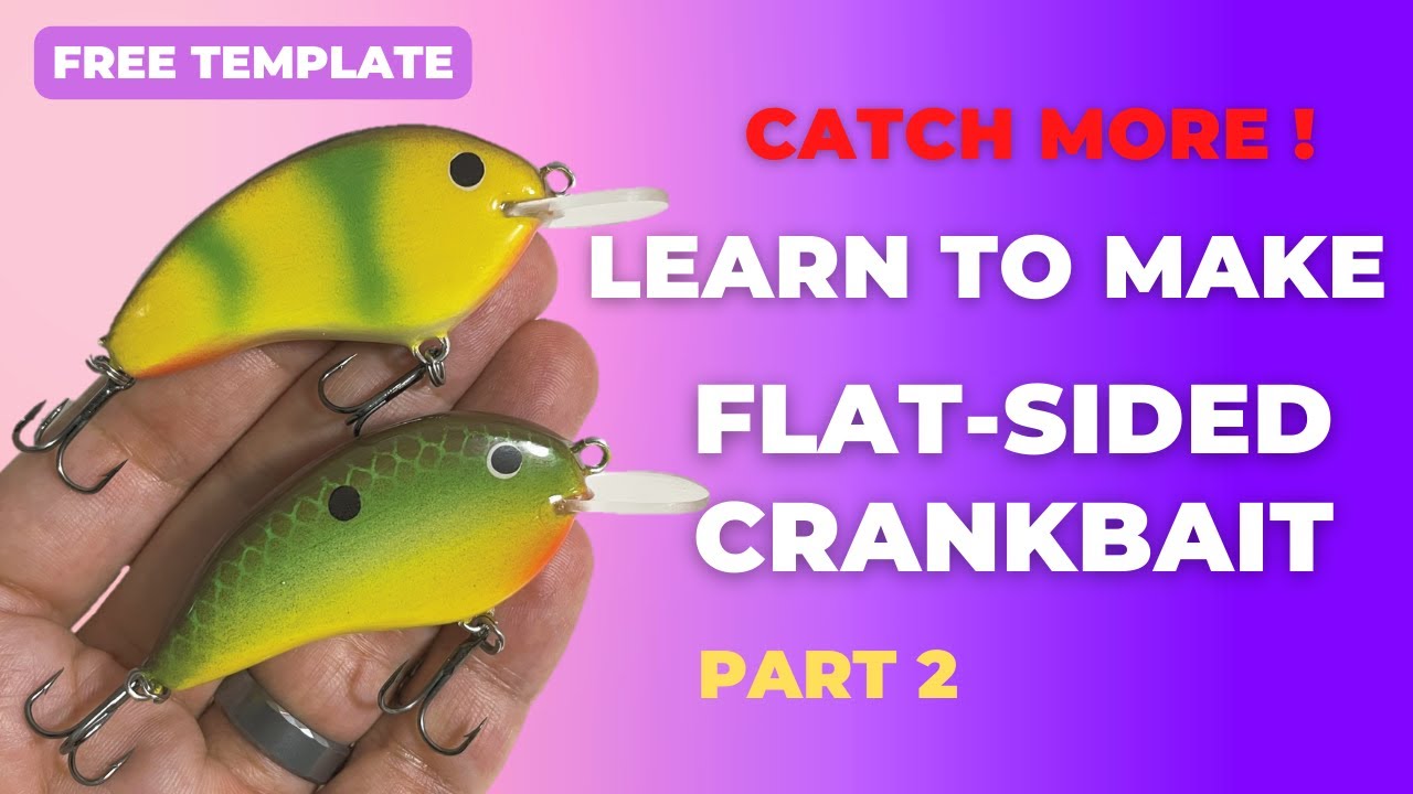 Fishing Lure Making | Part 2, Flat Sided Crankbait, Free Downloadable Template