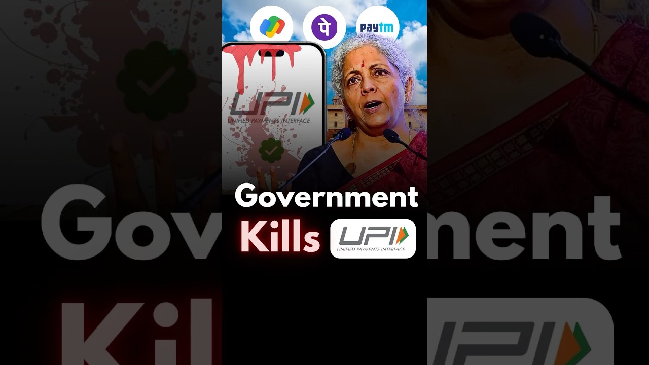 Why GOVERNMENT wants you to STOP USING UPI - GooglePay, PhonePe, Paytm #shorts #trending