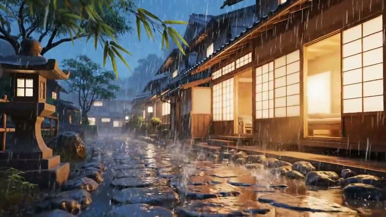 Night Rain Therapy 🌧️ Calming Rain Sounds for Anxiety Relief, Sleep & Relaxation