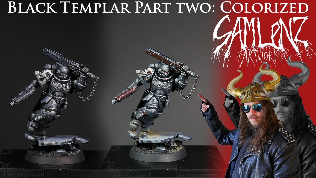 Sam Lenz Artwork: Black Templar Colorized