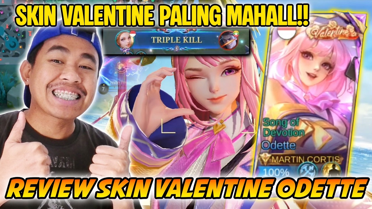 SKIN CANTIK ! REVIEW SKIN ODETTE VALENTINE - MOBILE LEGENDS