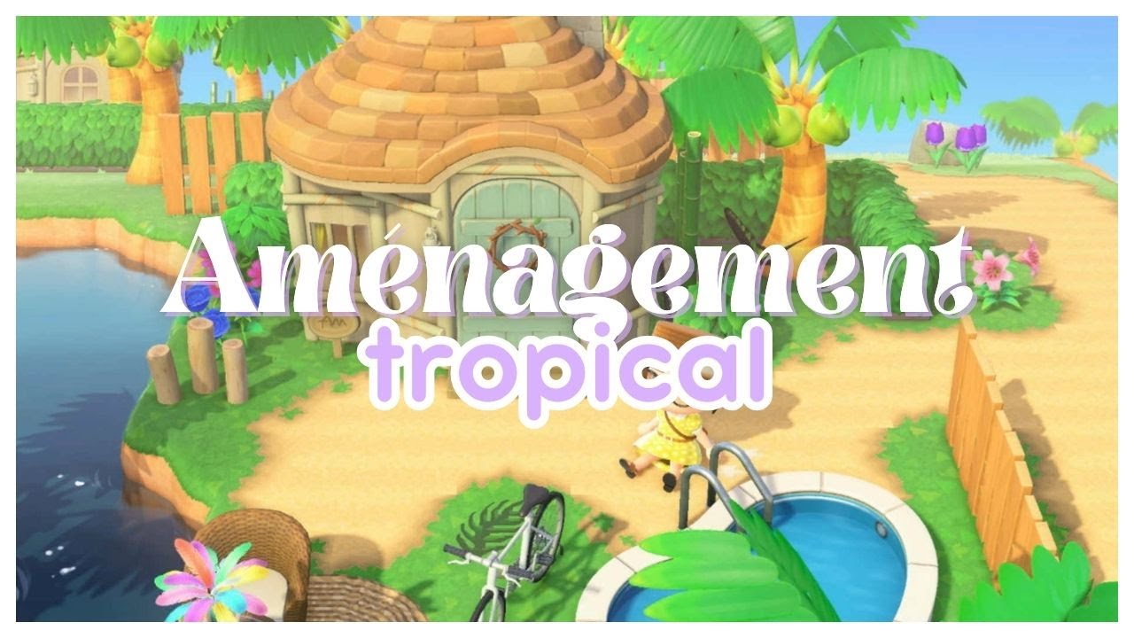 🌴 AMENAGEMENT et DÉCO TROPICALE à Acomoon | Animal Crossing New Horizons