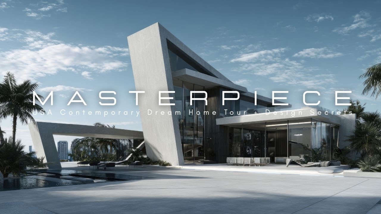 Million Dollar Architectural Masterpiece  USA Contemporary Dream Home Tour + Design Secrets
