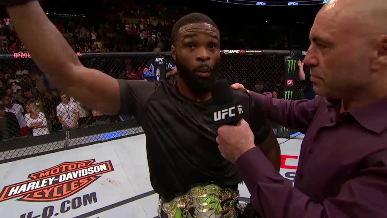 UFC 201: Tyron Woodley and Robbie Lawler Octagon Interview
