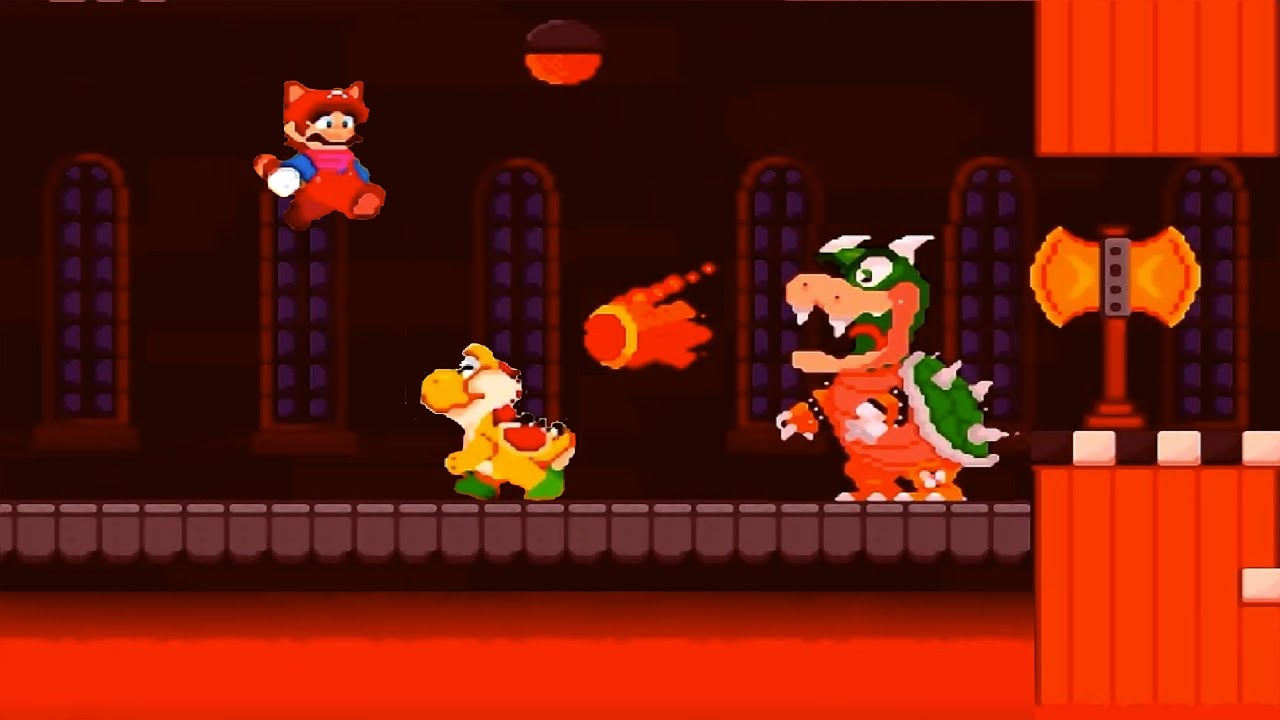 Super Mario Bros HD REMAKE: World A: Orange Forest