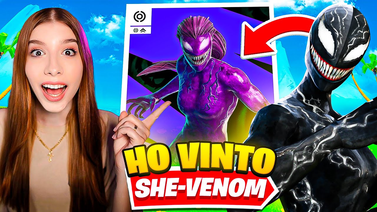 VINCO LA SKIN SEGRETA di SHE-VENOM nel TORNEO UFFICIALE DI FORTNITE!  FORTNITE ITA
