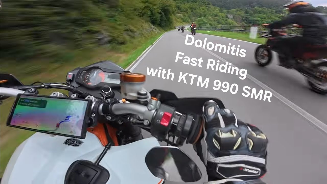 KTM 990 Supermoto R / Fast Riding / Italy Roads