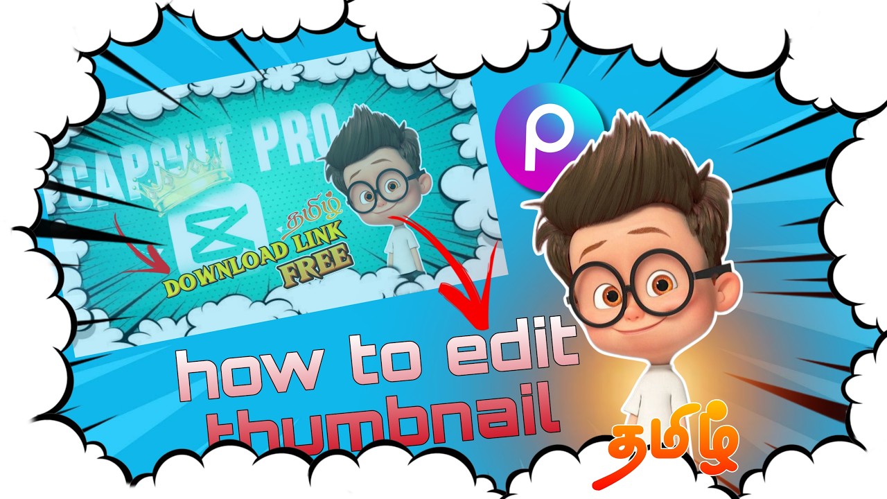 Mobile📱- Professional YouTube Thumbnail எப்படி செய்யலாம்🔥?|PicsArt Thumbnail Editing Tamil