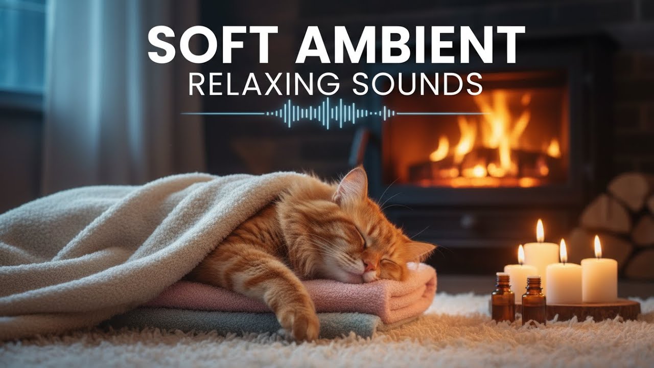 Relaxing Purring Cat Sounds for Sleep 🐱🌙 Cozy Night Comfort from Moonlight Cat Melodies