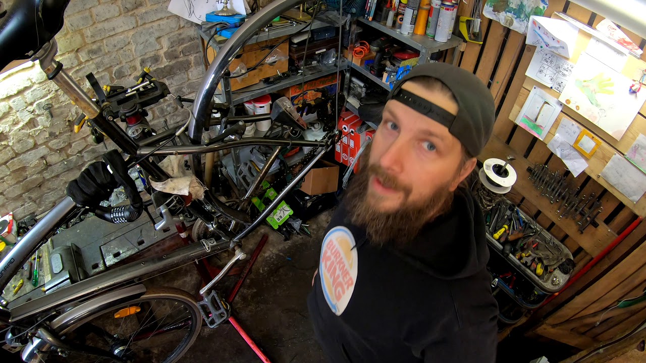 Stadler billig Rad Speichenbruch, Gazelle nach Unfall Gabel verbogen Ausbau + Einbau Vlog # 862