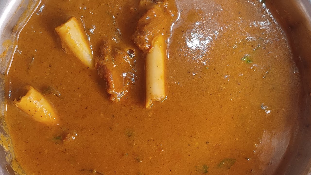 Mutton nalli gravy recipe | Mutton bone marrow gravy | spicy mutton gravy