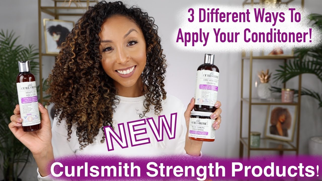 3 Different Ways To Apply Your Conditioner! New Curlsmith Strength Products! | BiancaReneeToday