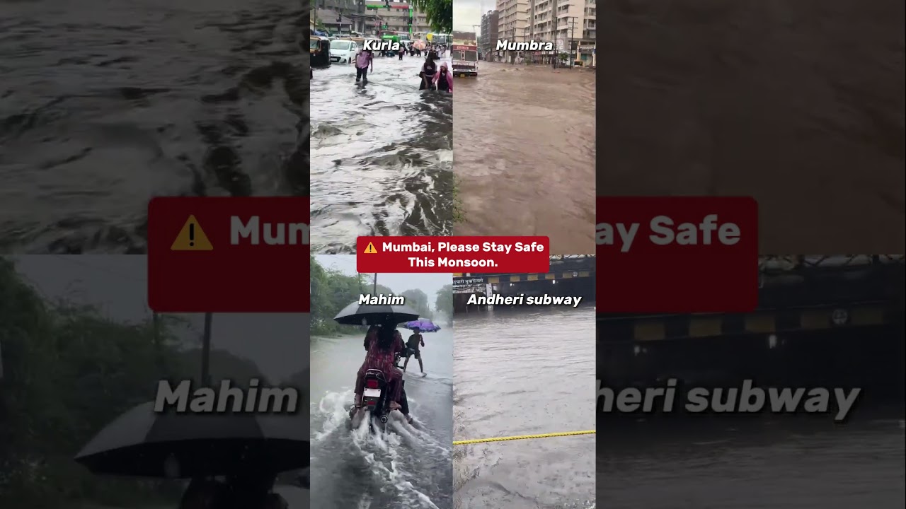 Mumbai Rainfall Update: Significant Waterlogging Across Roads 🌧️