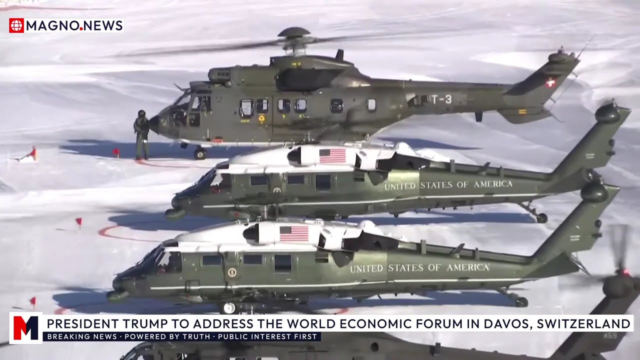 🇺🇸 President Donald Trump arrives in Davos, Switzerland for the World Economic Forum [LIVE]