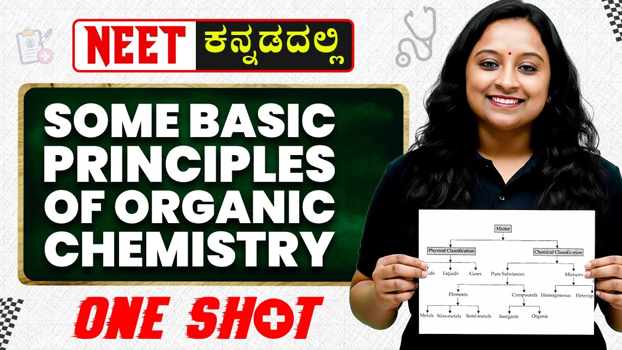 Some Basic Principles of Organic Chemistry in One Shot | NEET | Chemistry | 1st PUC in Kannada