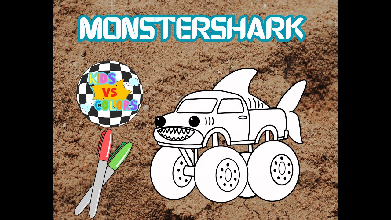 Let's Color a MonsterShark! 🦈🎨