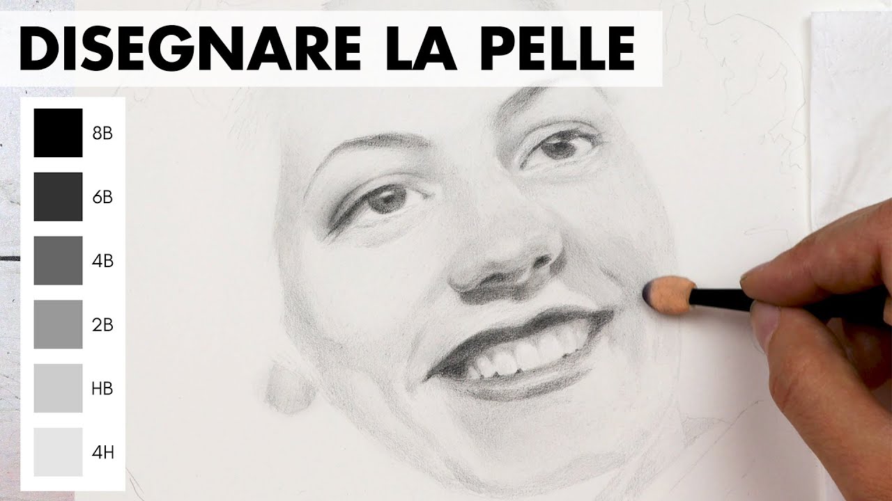 Come disegnare la pelle | Ritratto realistico a matita pt. 4