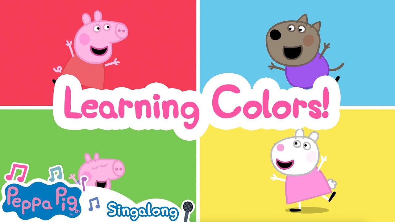 What's Your Favourite Colour? 📕 Learn Colors! Karaoke & Sing Along for Kids Songs 💞 Peppa Pig Songs
