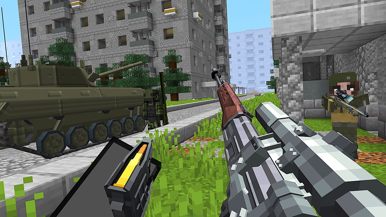Flight from the city during the war [Minecraft Warfare]