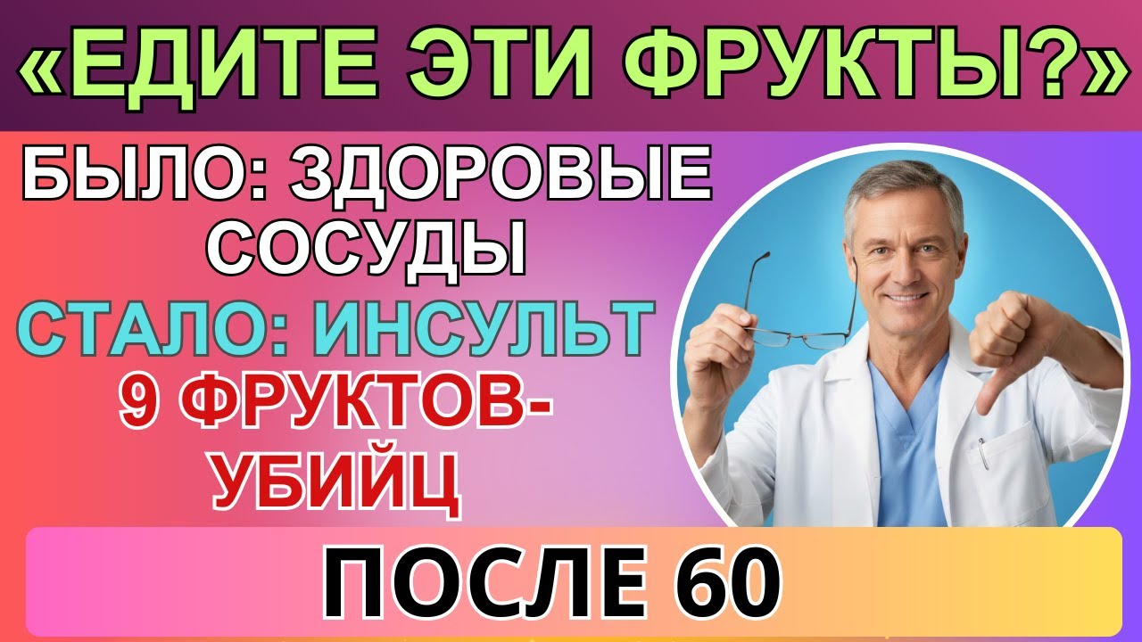 Шокирующая правда о фруктах после 60: банан, виноград, ананас могут привести к инсульту | ТРАВНИК