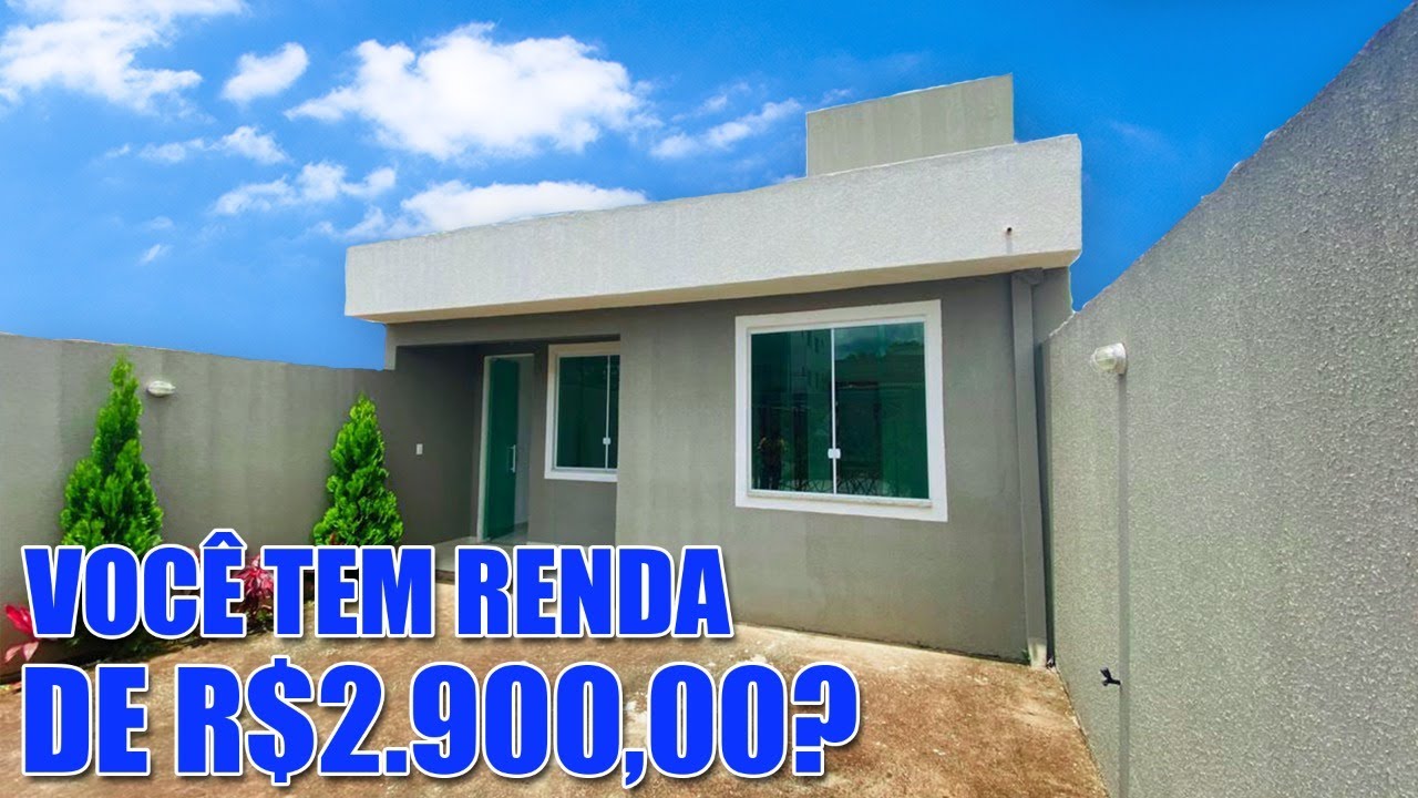 Com Um Acabamento Clarinho e o Interior Fresquinho essa Casa tem Suíte, uma Frente Espaçosa 180 MIL