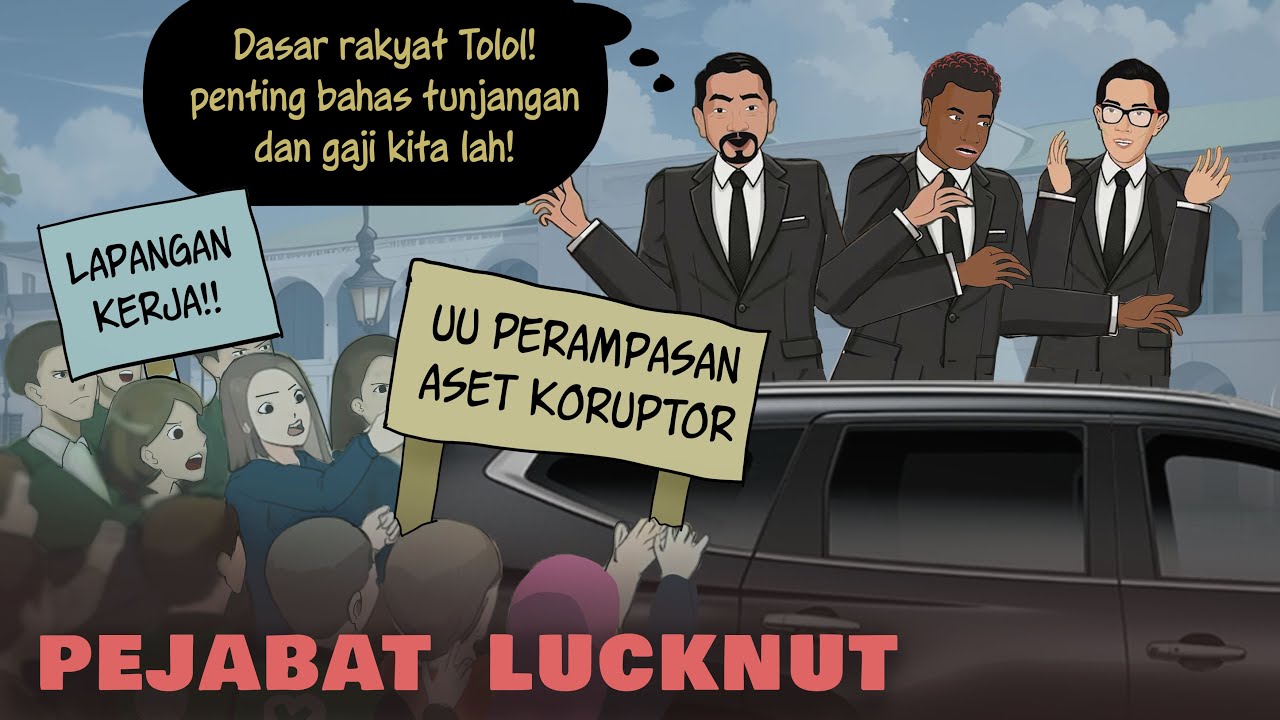 PEJABAT LUCKNUT 1 - Rakyat Menderita, Tunjangan Gaji Menggila | Kartun Animasi Drama Koruptor