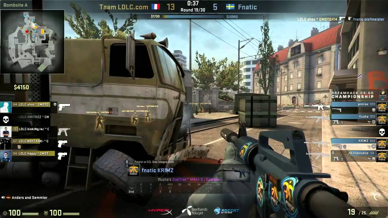 LDLC vs Fnatic on de_overpass @ Dreamhack Winter 2014 Quarter Finals (CS:GO LDLC vs Fnatic) Game 3