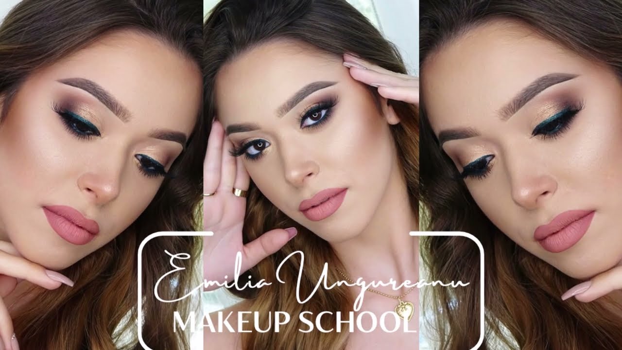 PENCIL TECHNIQUE MAKEUP LOOK WITH GREEN EYELINER