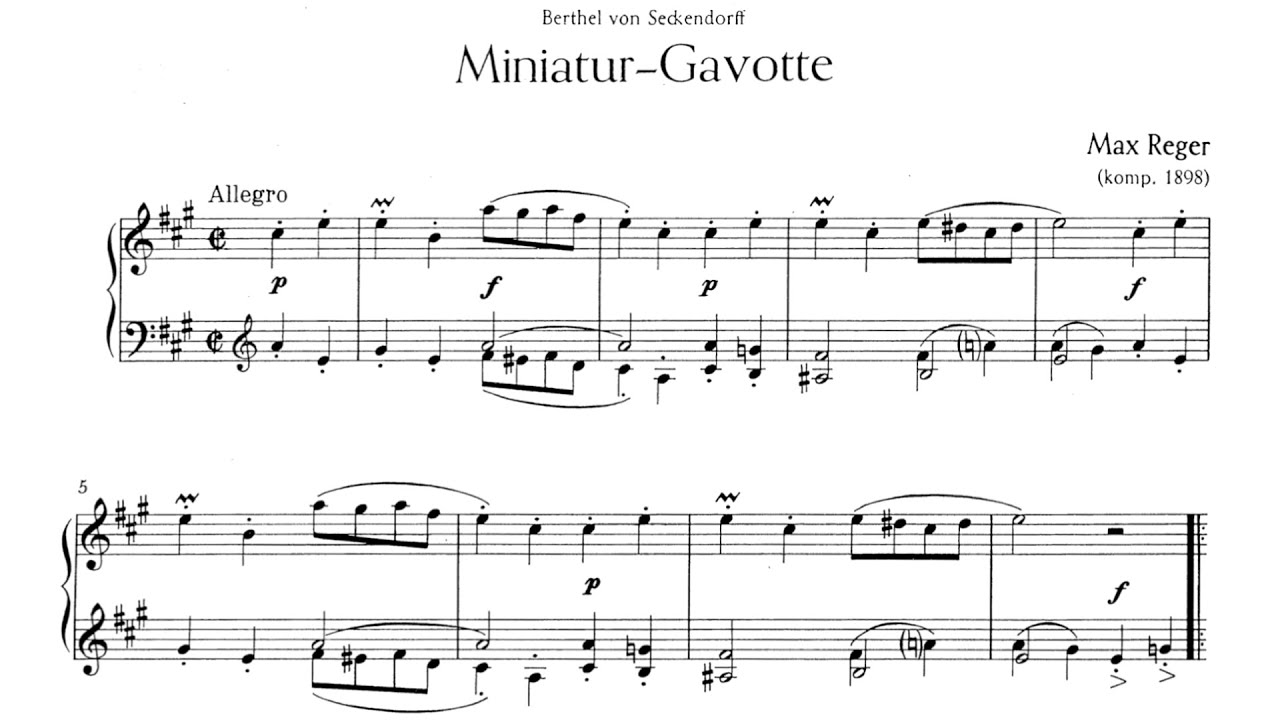 Max Reger - 3 Albumbl&auml;tter