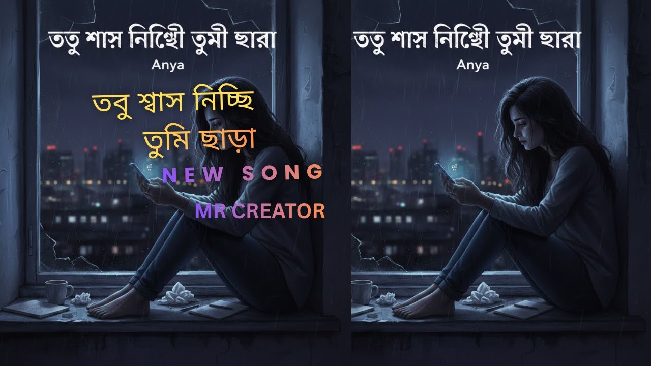 তবু শ্বাস নিচ্ছি তুমি ছাড়া | Bangla Sad Song | Emotional Heartbreak Song | AI Song