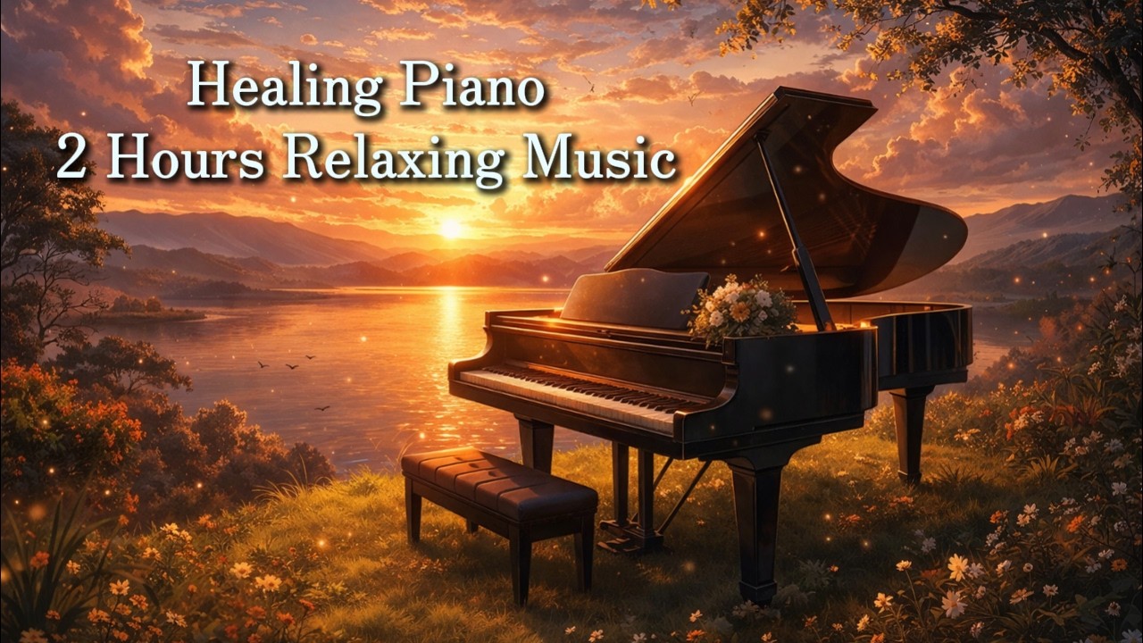 Healing Piano Music for Relaxing, Studying and Sleeping (2 Hours)