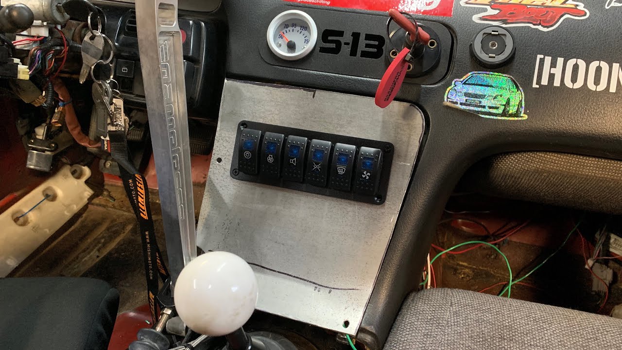 VQ35DE 240sx Drift Car Switch Panel Install