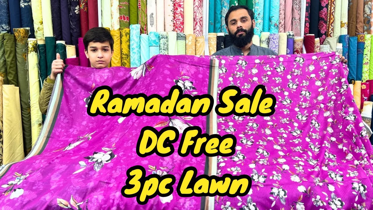Special Ramadan Sale ❤️ Latest 3pc Lawn Design/  Don't Miss It / Khan Variety