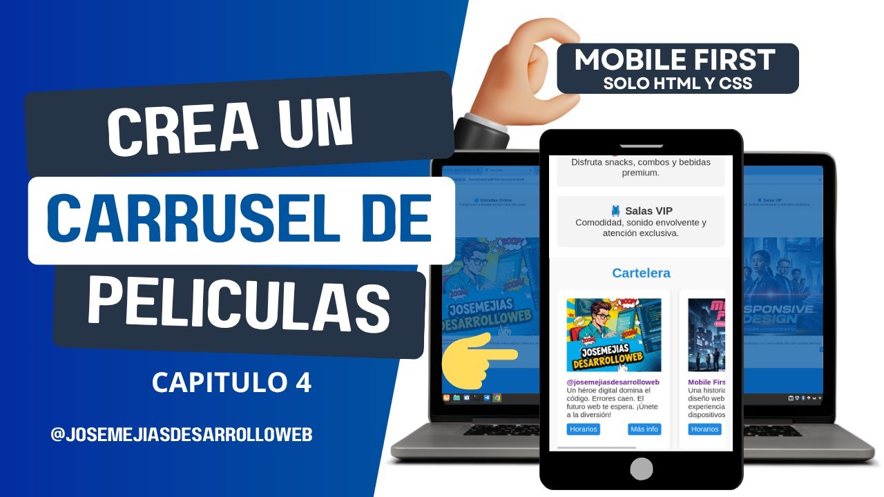 👉 Cómo Crear una Galería tipo Carrusel con HTML y CSS | Sin JavaScript | Mobile First