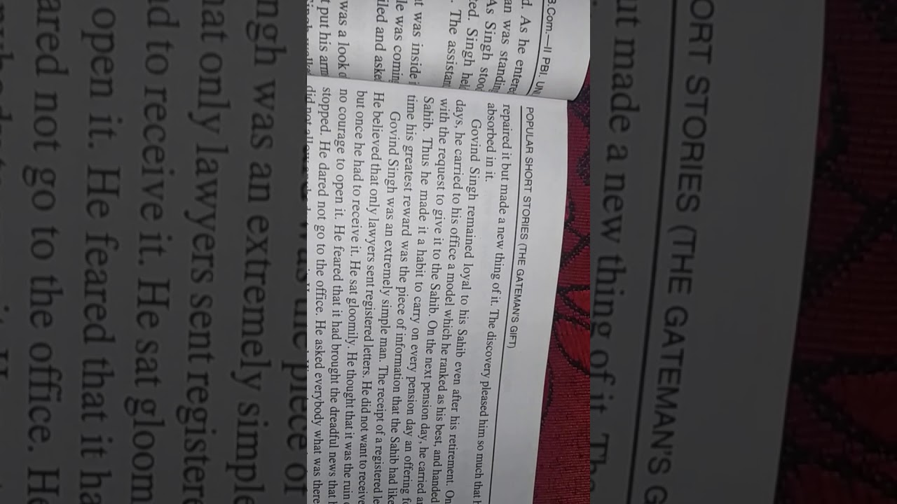 Character -Sketch of Gobind Singh