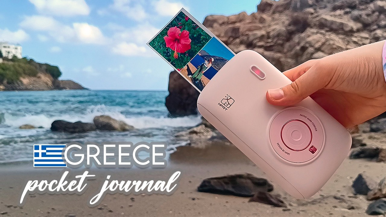 🇬🇷I'm on an Island with a Printer and Notebook - Pocket Travel Journal Greece Crete 🌴