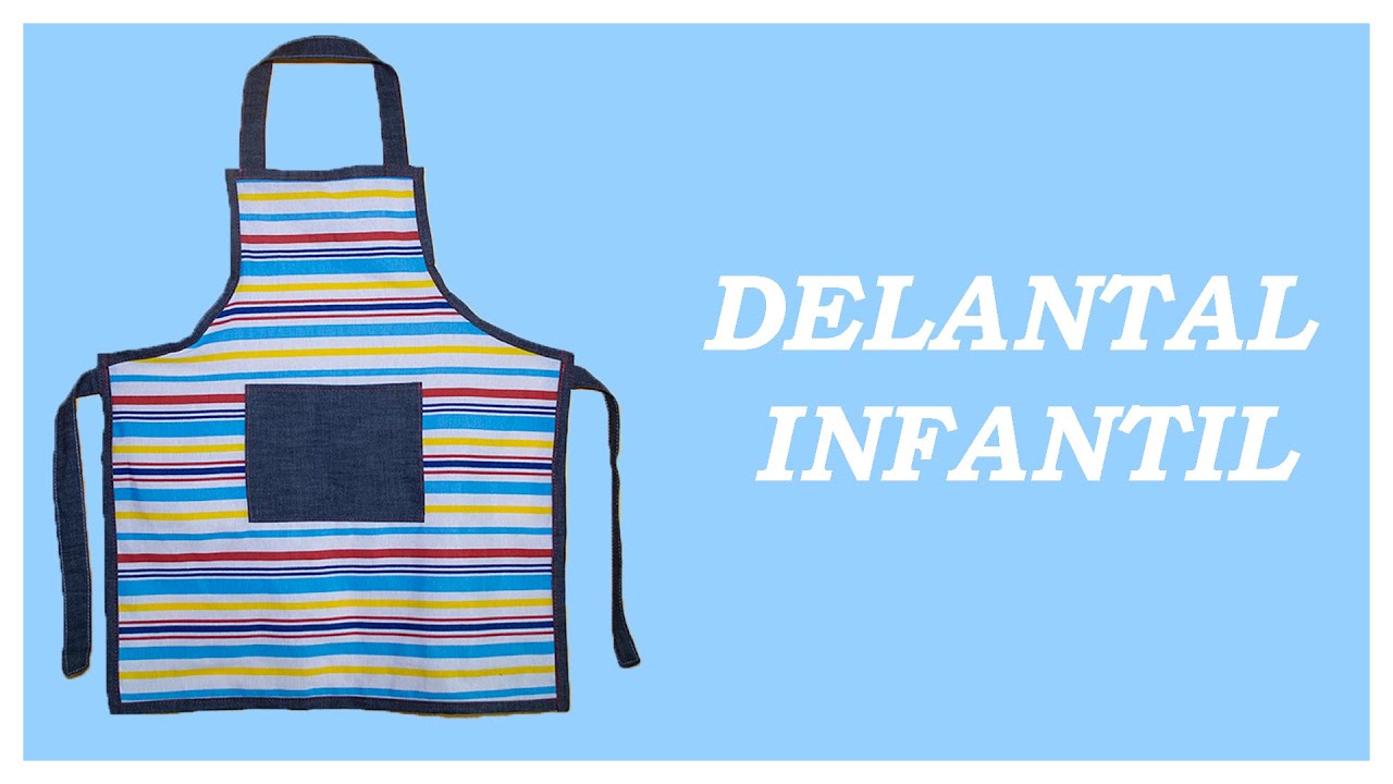 Delantal infantil con patrones incluidos