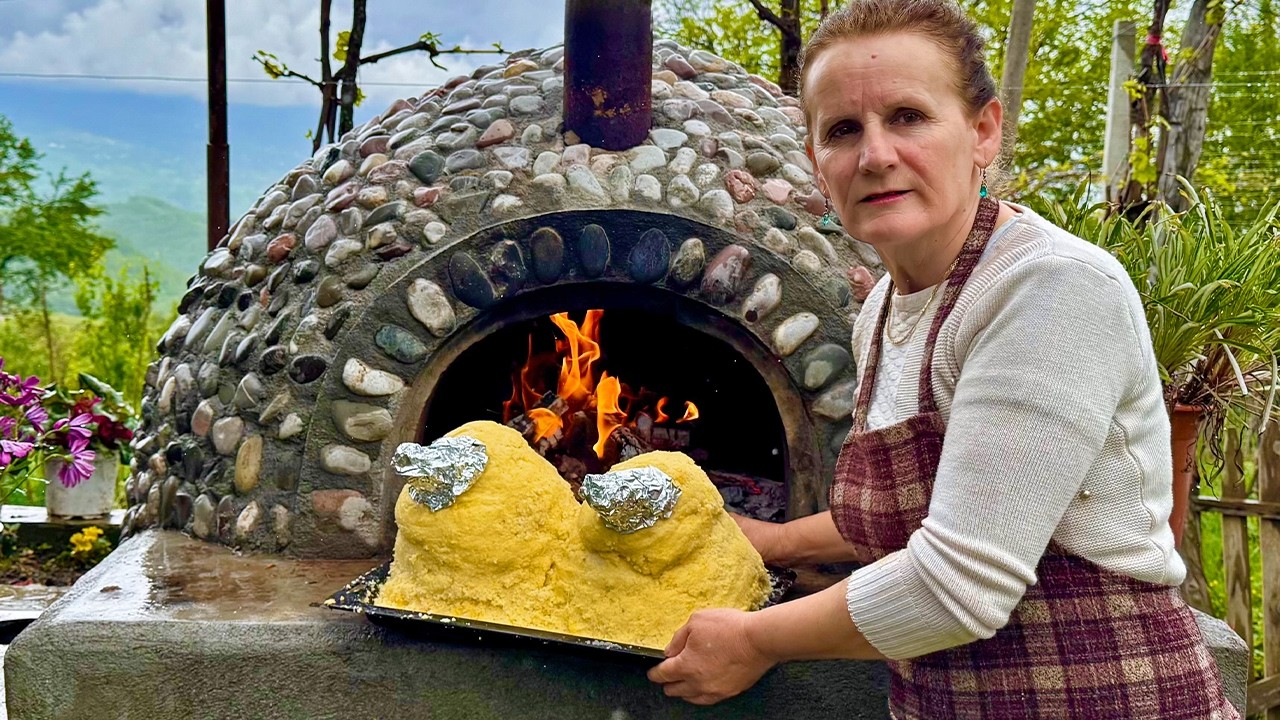 Baking a Whole Chicken in a Salt Shell! Traditional Albanian Feast 🍗🧂🇦🇱