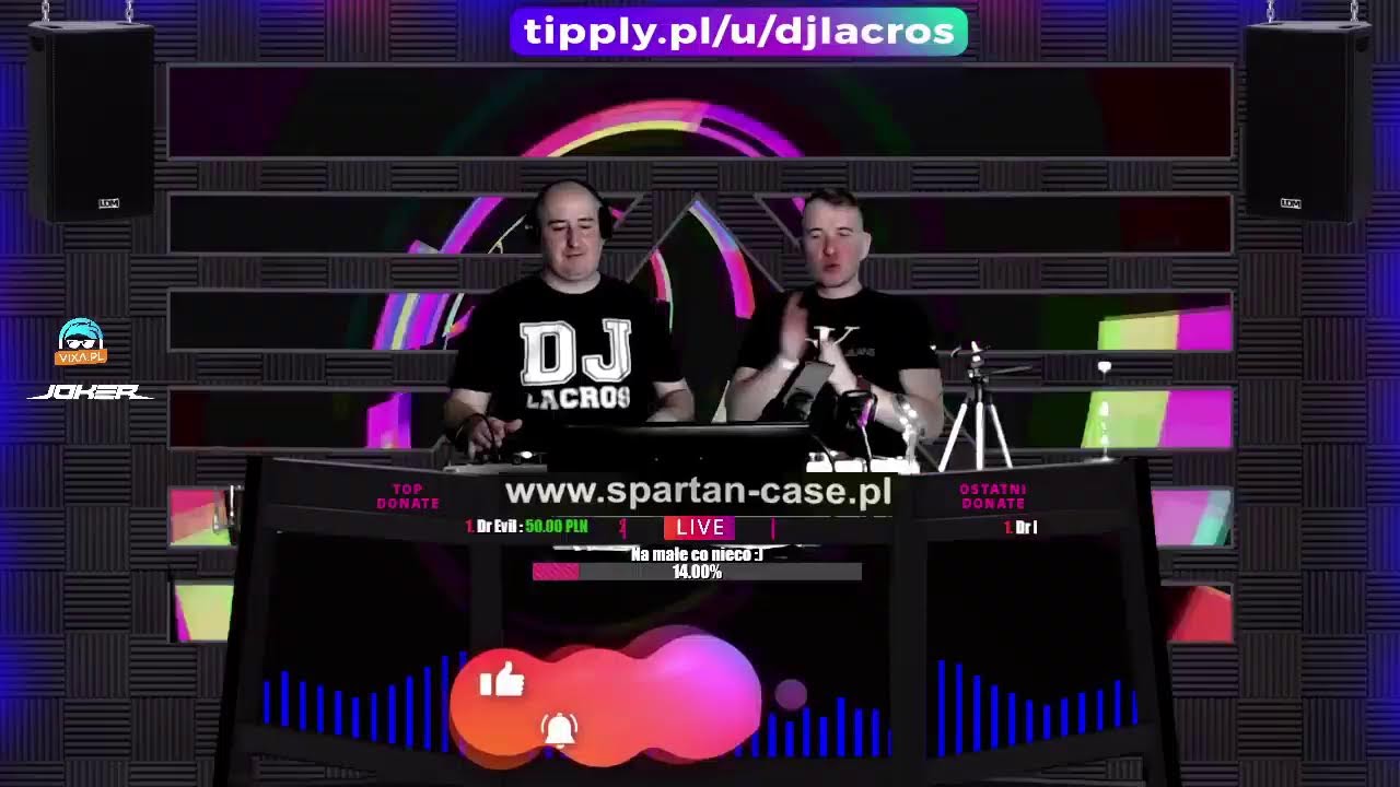 DJ LACROS & JOK3R LIVE TRANSMISJA / POZDRÓW ZNAJOMYCH - LINK PONIŻEJ W OPISIE