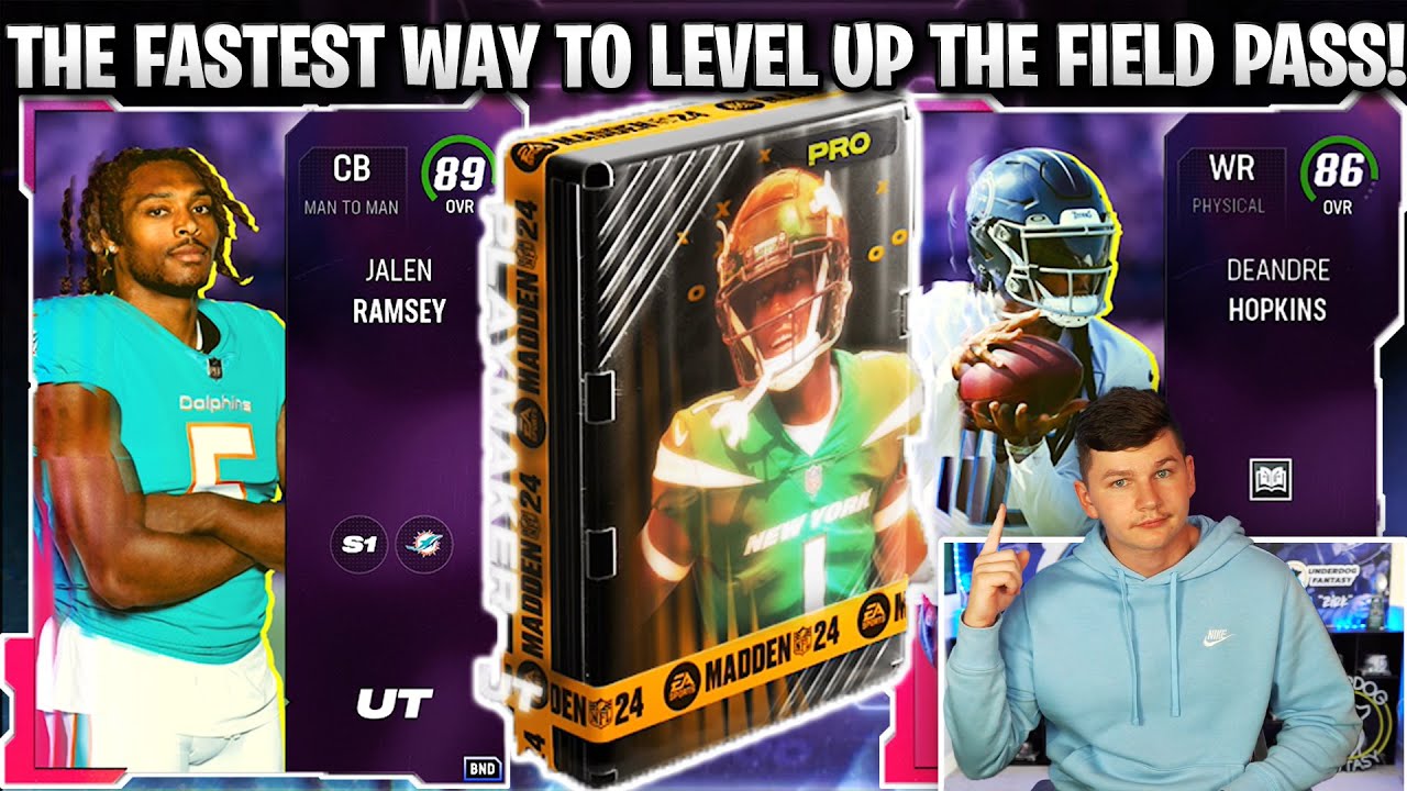 THE FASTEST WAY TO LEVEL UP THE FIELD PASS IN MADDEN 24!