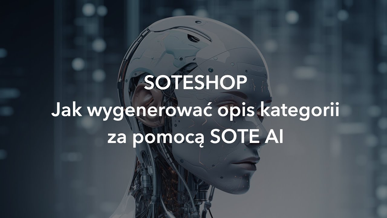 Jak wygenerować opis kategorii za pomocą SOTE AI